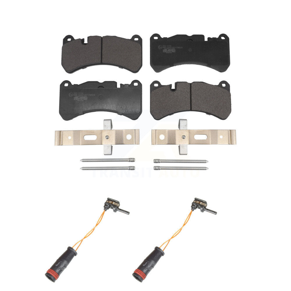 TEC Front Ceramic Disc Brake Pads And Extra Wear Sensors Kit For 2005 Mercedes-Benz CLK55 AMG KTW-102265