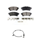 TEC Rear Ceramic Disc Brake Pads And Wear Sensors Kit For 2016-2020 Lexus GS350 3.5L 380mm Front Brembo 6 Piston Calipers KTW-102277