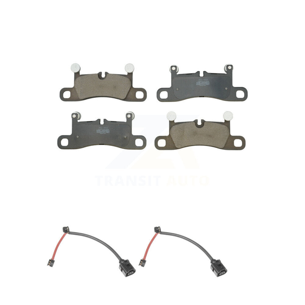 TEC Rear Ceramic Disc Brake Pads And Wear Sensors Kit For Porsche 911 718 Cayman With Cast Iron KTW-102296