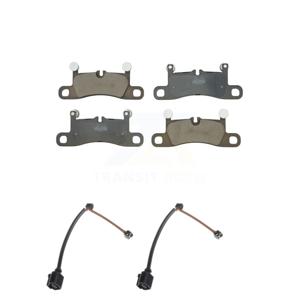 TEC Rear Ceramic Disc Brake Pads And Wear Sensors Kit For 2023-2024 Porsche 718 Boxster GTS 4.0 with 4.0L With Cast Iron KTW-102298