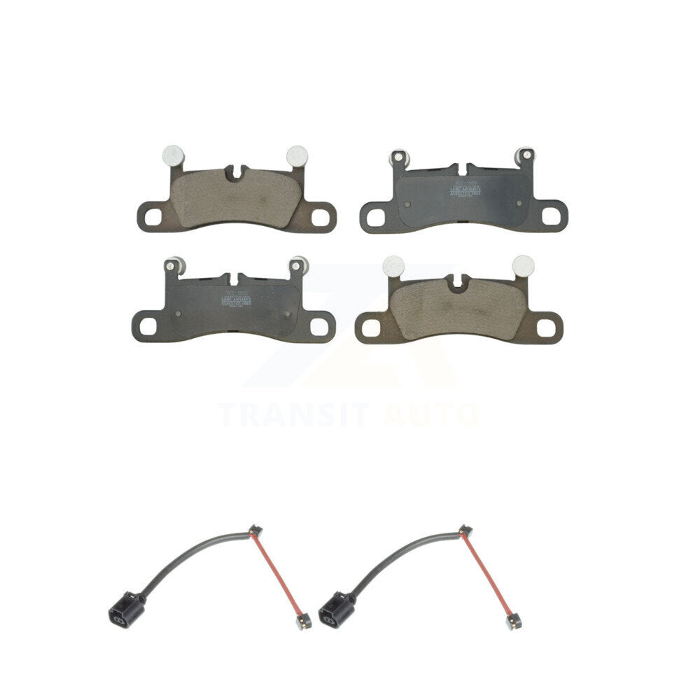 TEC Rear Ceramic Disc Brake Pads And Wear Sensors Kit For Porsche 718 Boxster Cayman With Cast Iron KTW-102301