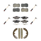 TEC Front Rear Ceramic Disc Brake Pads And Wear Sensors Kit (7Pc) For Mercedes-Benz E350 E550 CLS400 E400 KTW-102311