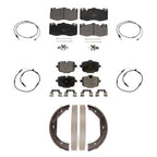 TEC Front Rear Ceramic Disc Brake Pads And Wear Sensors Kit (7Pc) For 2013 BMW M5 With Composite Brakes KTW-102316