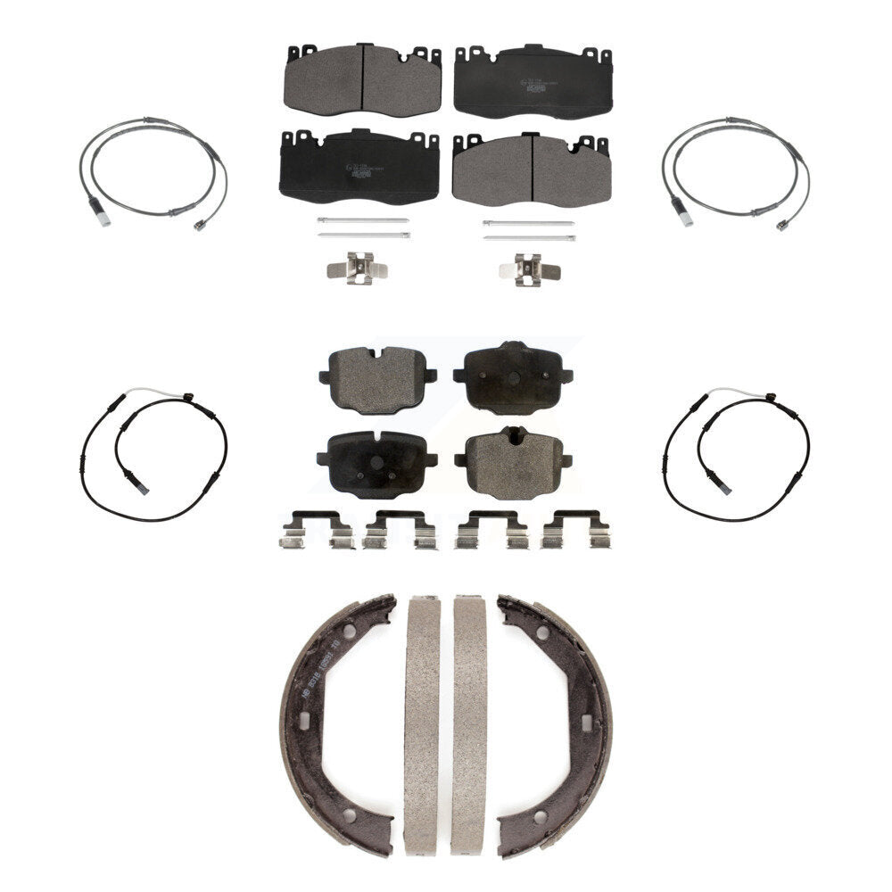 TEC Front Rear Ceramic Disc Brake Pads And Wear Sensors Kit (7Pc) For 2013 BMW M5 With Composite Brakes KTW-102316