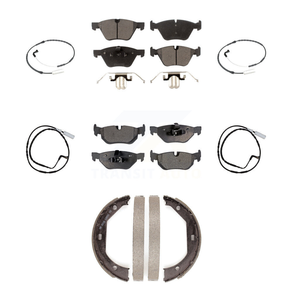 TEC Front Rear Ceramic Disc Brake Pads And Wear Sensors Kit (7Pc) For BMW 328xi 325xi KTW-102319