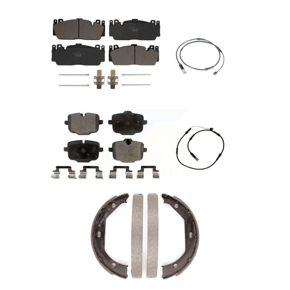 TEC Front Rear Ceramic Disc Brake Pads And Wear Sensors Kit (5Pc) For 2013 BMW M5 Without Composite Brakes KTW-102323