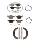 TEC Front Rear Ceramic Disc Brake Pads And Extra Wear Sensors Kit (5Pc) For BMW 335i xDrive KTW-102326
