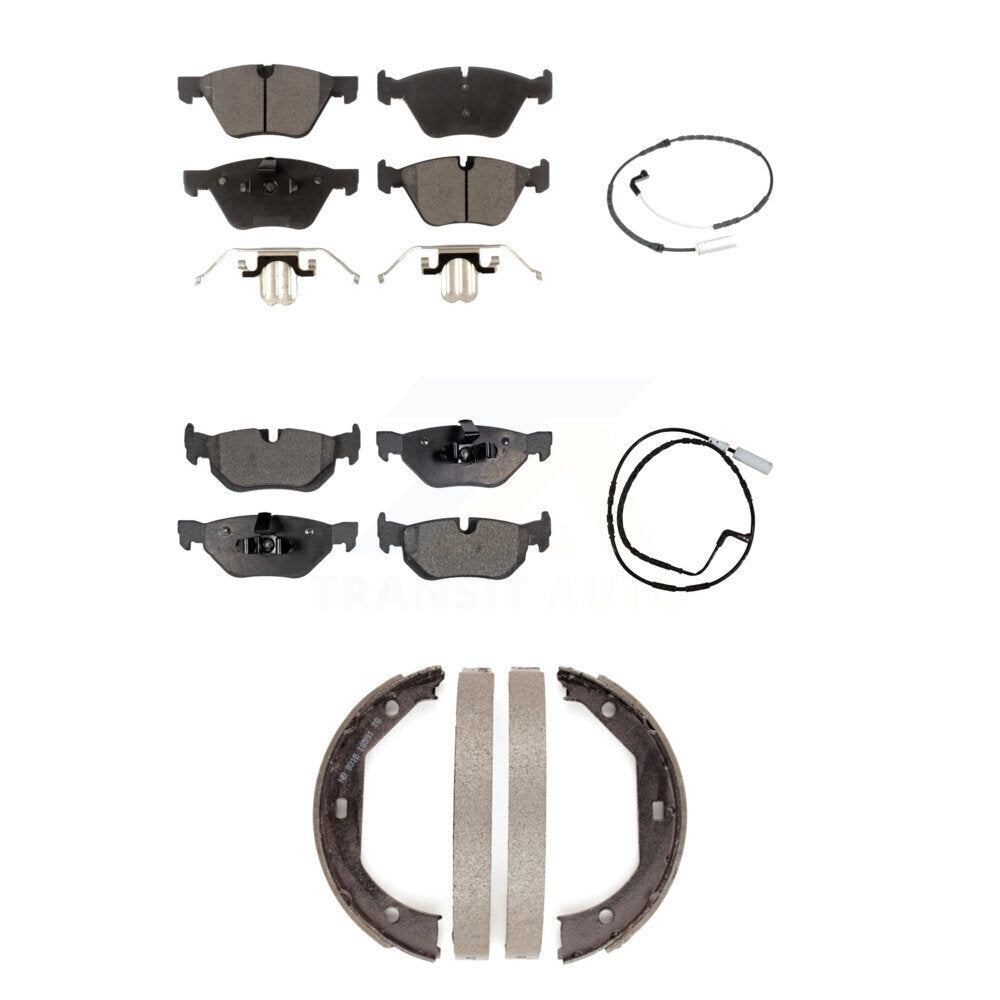 TEC Front Rear Ceramic Disc Brake Pads And Wear Sensors Kit (5Pc) For BMW 328xi 325xi KTW-102330