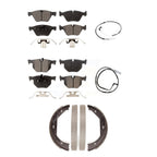 TEC Front Rear Ceramic Disc Brake Pads And Wear Sensors Kit (5Pc) For BMW 330xi 335xi KTW-102331