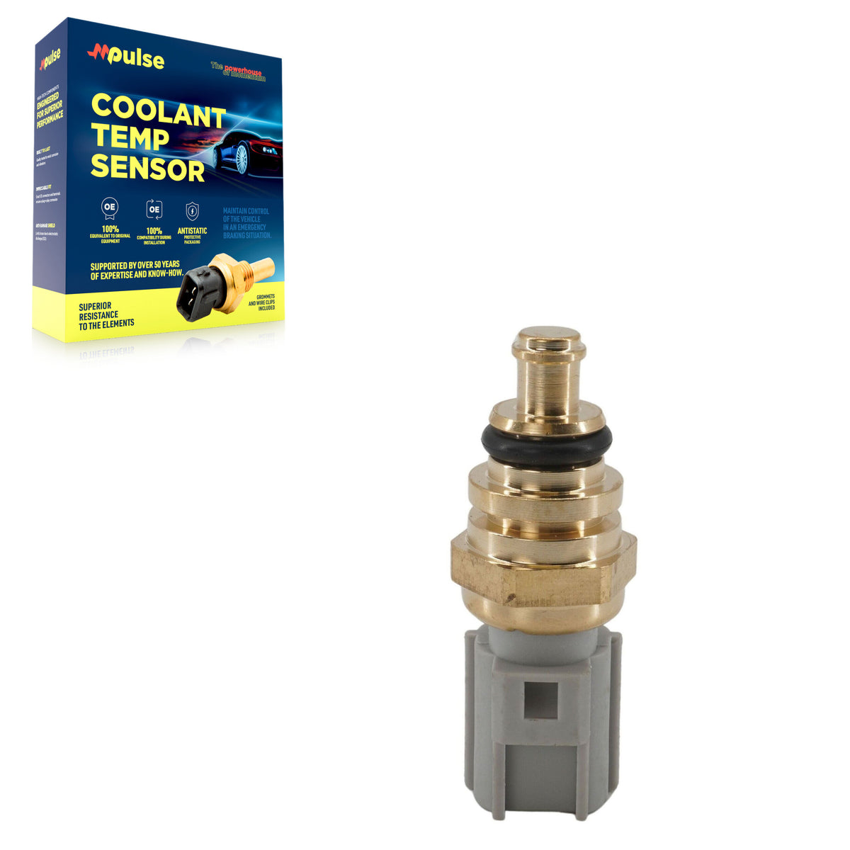 Mpulse Engine Coolant Temperature Sensor SEN-2CTS0039 For Ford Escape Fusion Ranger Focus Explorer Mustang F-350 Super Duty Transit-250 F-250 EcoSport Land Rover Fiesta Edge Transit-150 Lincoln Sport