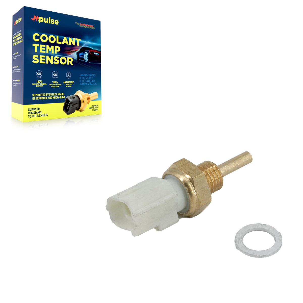 Mpulse Engine Coolant Temperature Sensor SEN-2CTS0051 For Toyota Corolla RAV4 Lexus Camry Tacoma Yaris Highlander Mazda Tundra 3 Sienna 4Runner Matrix RX350 Venza C-HR Prius ES350 NX300 Scion C Prime