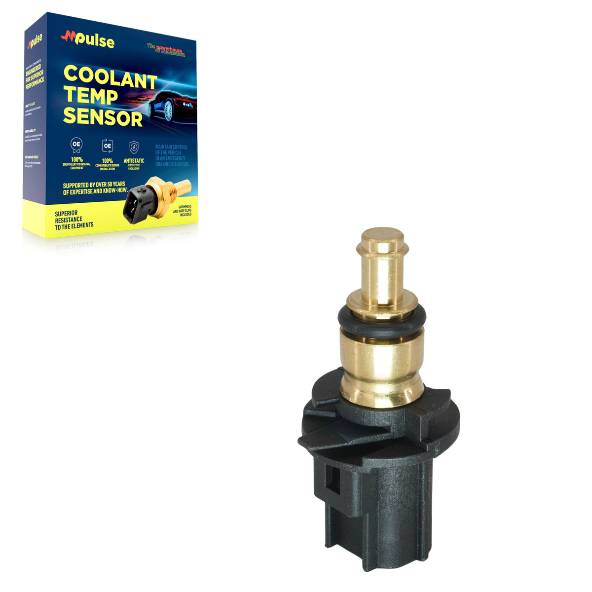 Mpulse Engine Coolant Temperature Sensor SEN-2CTS0059 For Jeep Dodge Journey Chrysler Wrangler Cherokee Compass Patriot Pacifica Grand 200 Caliber Avenger Sebring Caravan Fiat 500E Alfa Romeo Stelvio