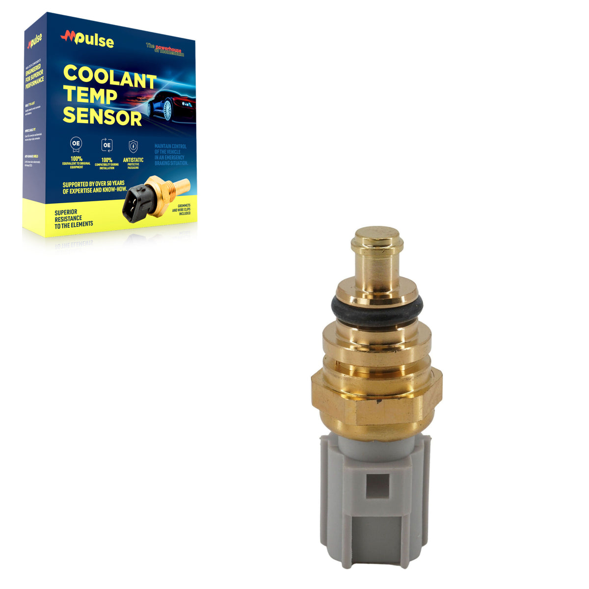 Mpulse Engine Coolant Temperature Sensor SEN-2CTS0146 For Ford Escape Fusion Ranger Focus Explorer Mustang F-350 Super Duty Transit-250 F-250 EcoSport Land Rover Fiesta Edge Transit-150 Lincoln Sport