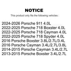 PUR Engine Air Filter 57-WA11163 For Porsche 911 Boxster 718 Cayman Spyder