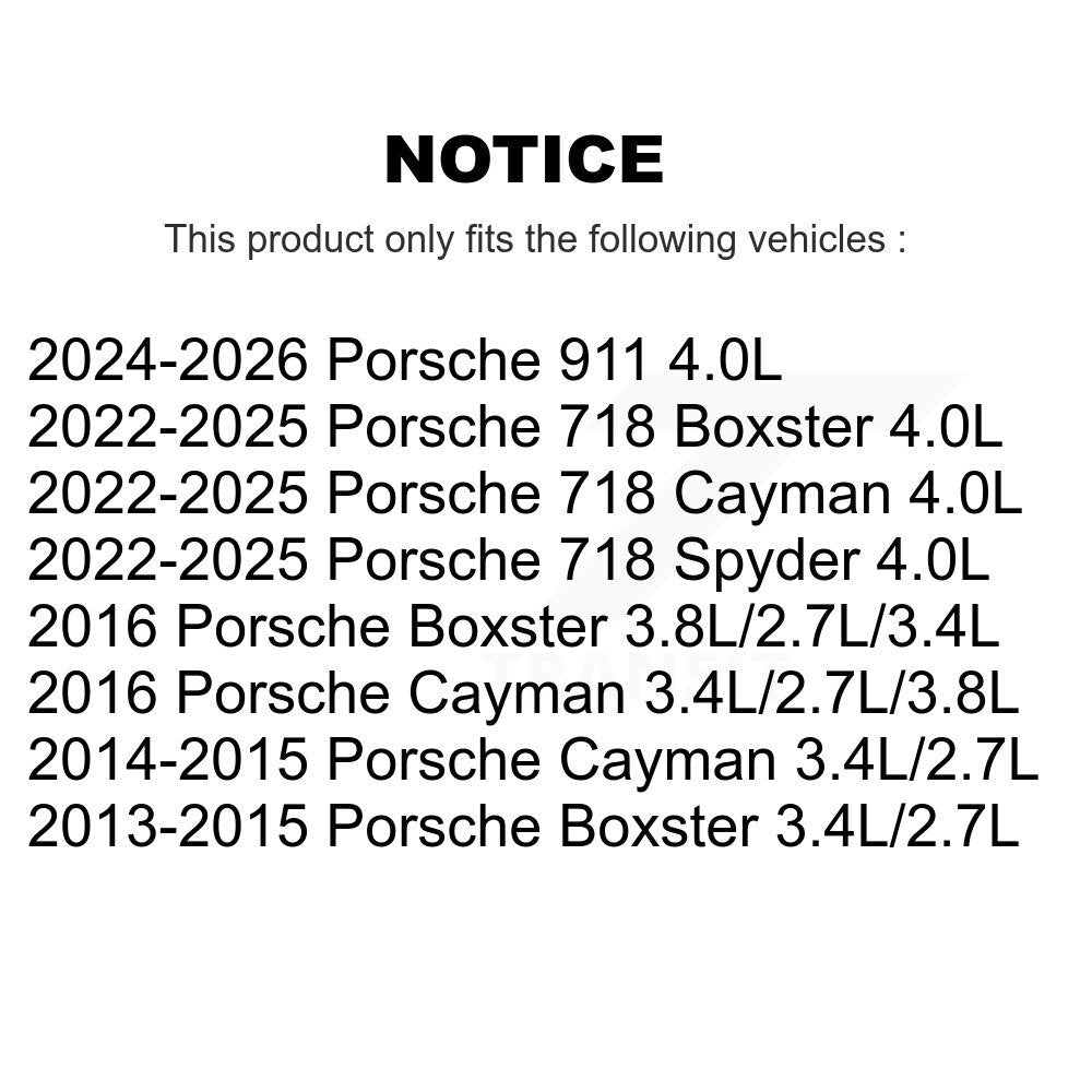 PUR Engine Air Filter 57-WA11163 For Porsche 911 Boxster 718 Cayman Spyder
