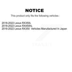 Support de jambe de suspension avant Top Quality 73-TQ5915 pour Lexus RX350 RX350L RX450hL - côté gauche ou droit (conducteur passager)