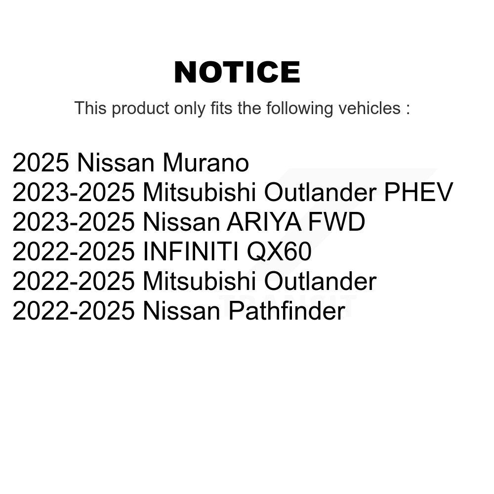 CMX Front Ceramic Disc Brake Pads CMX-D2413 For Mitsubishi Outlander Nissan Pathfinder PHEV INFINITI QX60 ARIYA Murano