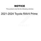 Kugel Front Rear Wheel Bearing & Hub Assembly Kit For 2021-2024 Toyota RAV4 Prime - Left Right Side (Driver Passenger) K70-102291