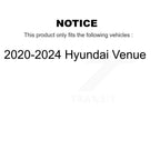 Kugel Front Rear Wheel Bearing And Hub Assembly Kit For 2020-2024 Hyundai Venue - Left Right Side (Driver Passenger) K70-102297