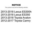 Kugel Front Rear Wheel Bearing And Hub Assembly Kit For Toyota Camry Lexus ES350 Avalon ES300h - Left Right Side (Driver Passenger) K70-102298