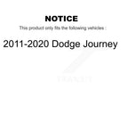 Front Rear Suspension Strut Shock Mounting Kit For 2011-2020 Dodge Journey - Left Right Side (Driver Passenger) K73-100278