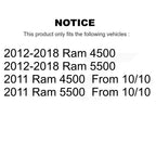 TMC Rear Suspension Shock Absorbers Pair For Ram 4500 5500 - Left Right Side (Driver Passenger) K78-101220