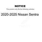 TMC Rear Suspension Shock Absorbers Pair For 2020-2025 Nissan Sentra - Left Right Side (Driver Passenger) K78-101240