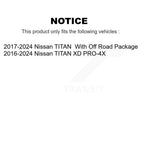 TMC Rear Suspension Shock Absorbers Pair For Nissan TITAN XD - Left Right Side (Driver Passenger) K78-101241