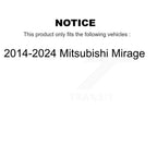 TMC Rear Suspension Shock Absorbers Pair For 2014-2024 Mitsubishi Mirage - Left Right Side (Driver Passenger) K78-101244