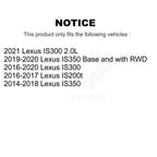 TMC Rear Suspension Shock Absorbers Pair For Lexus IS300 IS350 IS200t - Left Right Side (Driver Passenger) K78-101249