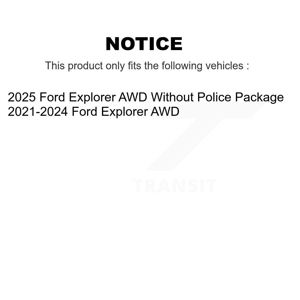 TMC Rear Suspension Shock Absorbers Pair For Ford Explorer AWD - Left Right Side (Driver Passenger) K78-101250