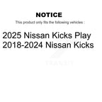 TMC Rear Suspension Shock Absorbers Pair For Nissan Kicks Play - Left Right Side (Driver Passenger) K78-101253