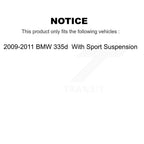TMC Front Rear Suspension Struts And Shock Absorbers Kit For 2009-2011 BMW 335d With Sport - Left Right Side (Driver Passenger) K78-101258