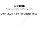 Transit Auto Front Rear Complete Suspension Shocks Strut And Coil Spring Mount Assemblies Kit For 2014-2024 Ram ProMaster 1500 - Left Right Side (Driver Passenger) K78M-100558