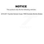 Transit Auto Front Rear Complete Suspension Shocks Strut And Coil Spring Mount Assemblies Kit For 2010-2011 Hyundai Genesis Coupe RWD Excludes Brembo Brakes - Left Right (Driver Passenger) K78M-100559