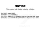 CMX Front Rear Disc Brake Rotors Kit For 2021-2024 Lexus IS300 IS350 RC350 RC300 K8-102744