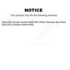 CMX Front Rear Disc Brake Rotors Kit For Chrysler Pacifica AWD K8-102749