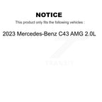 CMX Rear Disc Brake Rotors And Ceramic Pads Kit For 2023 Mercedes-Benz C43 AMG 2.0L K8C-104880