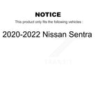Transit Auto Front Rear Disc Brake Rotors Ceramic Pads And Drum Kit (9Pc) For 2020-2022 Nissan Sentra K8T-106093