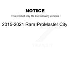 Transit Auto Front Rear Disc Brake Rotors Ceramic Pads And Drum Kit (9Pc) For 2015-2021 Ram ProMaster City K8T-106096