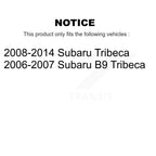 Transit Auto Rear Disc Rotors Ceramic Pads And Parking Brake Shoes Kit For Subaru Tribeca B9 K8T-106106