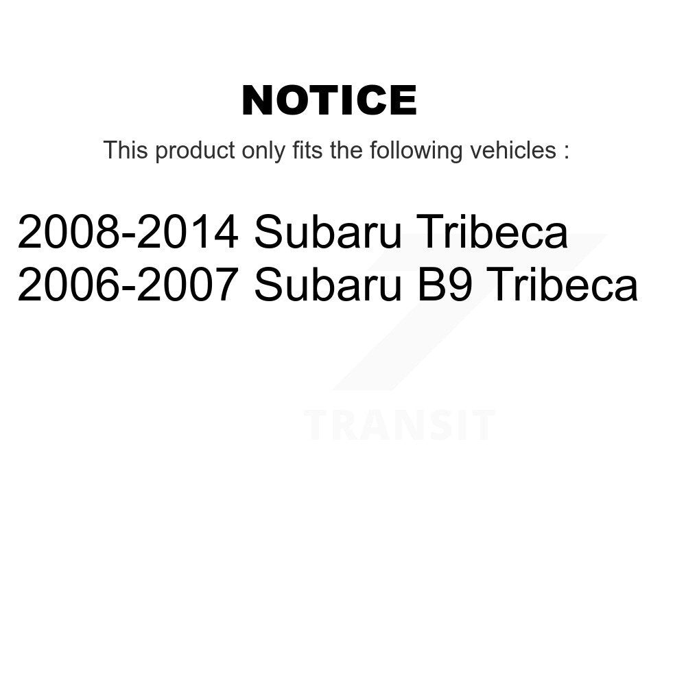 Transit Auto Rear Disc Rotors Ceramic Pads And Parking Brake Shoes Kit For Subaru Tribeca B9 K8T-106106