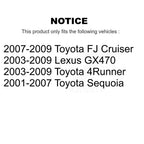 Transit Auto Rear Disc Rotors Ceramic Pads And Parking Brake Shoes Kit For Toyota 4Runner FJ Cruiser Sequoia Lexus GX470 K8T-106109