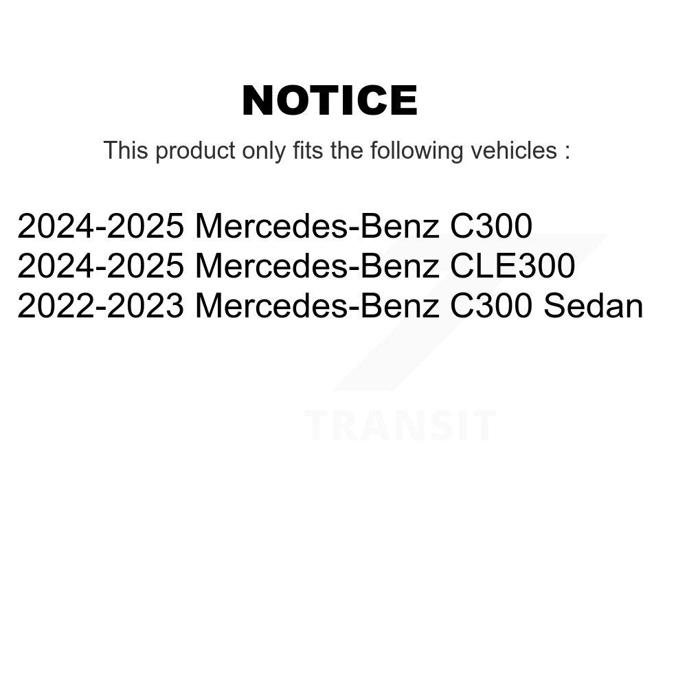 CMX Rear Ceramic Disc Brake Pads And Wear Sensors Kit For Mercedes-Benz C300 CLE300 KCW-101619