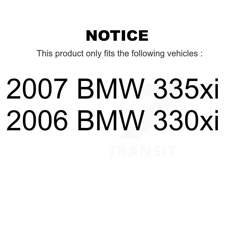 CMX Front Rear Ceramic Disc Brake Pads And Wear Sensors Kit For BMW 330xi 335xi KCW-101623