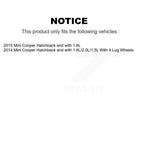 CMX Rear Ceramic Disc Brake Pads And Wear Sensors Kit For Mini Cooper KCW-101658