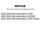 CMX Rear Ceramic Disc Brake Pads And Wear Sensors Kit For Mercedes-Benz C300 CLE300 KCW-101667