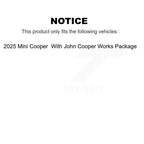CMX Front Ceramic Disc Brake Pads And Wear Sensor Pairs Kit For 2025 Mini Cooper With John Works Package KCW-101671