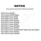 Transit Auto Rear Disc Drilled & Slotted Rotors Ceramic Pads Parking Brake Shoes And Hardware Kit For Lexus IS300 IS350 GS350 RC350 RC300 IS200t GS450h GS300 RC200t GS200t KDC-102000