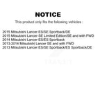 Transit Auto Front Rear Coated Drilled Slotted Disc Brake Rotors And Ceramic Pads Kit For Mitsubishi Lancer KDT-102189